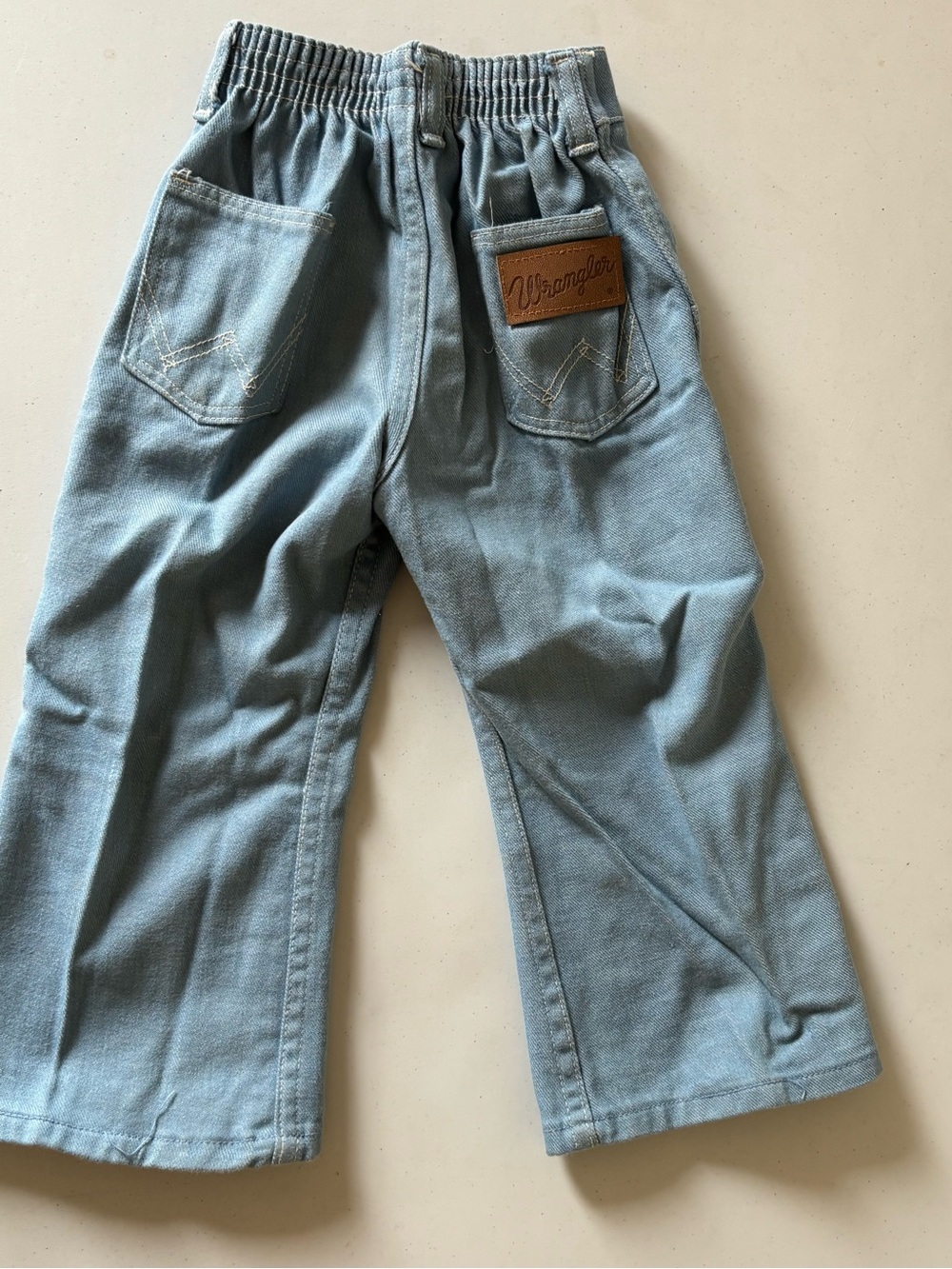 Vintage Wrangler Kids Light Blue Wide Leg Jeans Size 3